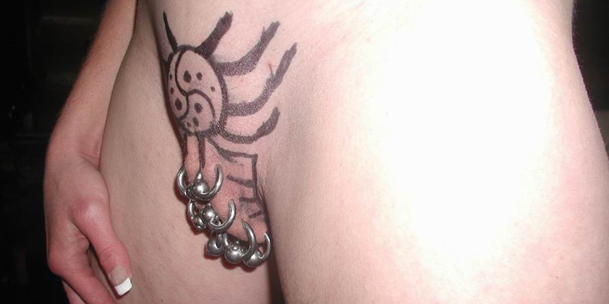 Multiple Outer Labial Piercings